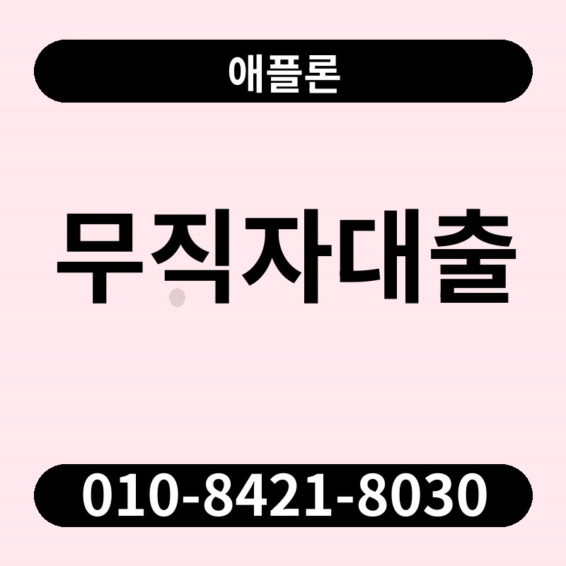 무직자대출 | 애플론 | 010-8421-8030
