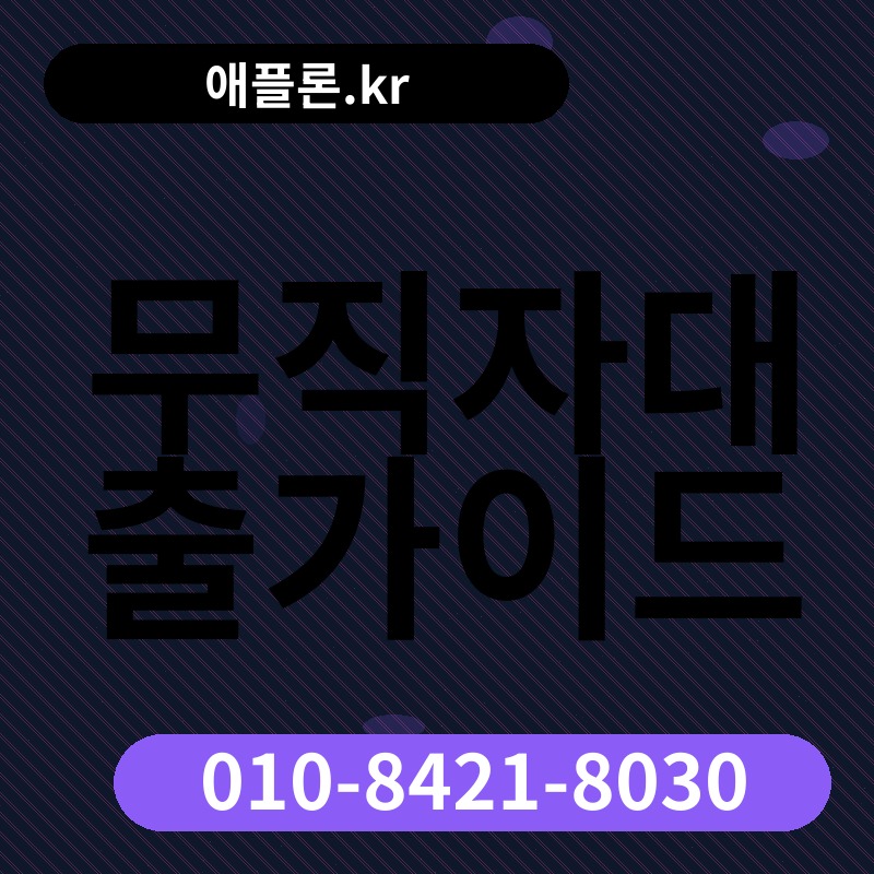 무직자대출가이드 | 애플론.kr | 010-8421-8030