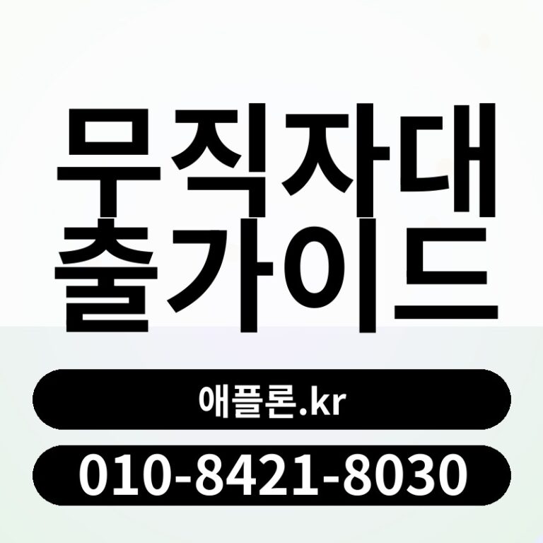 무직자대출가이드 | 애플론.kr | 010-8421-8030
