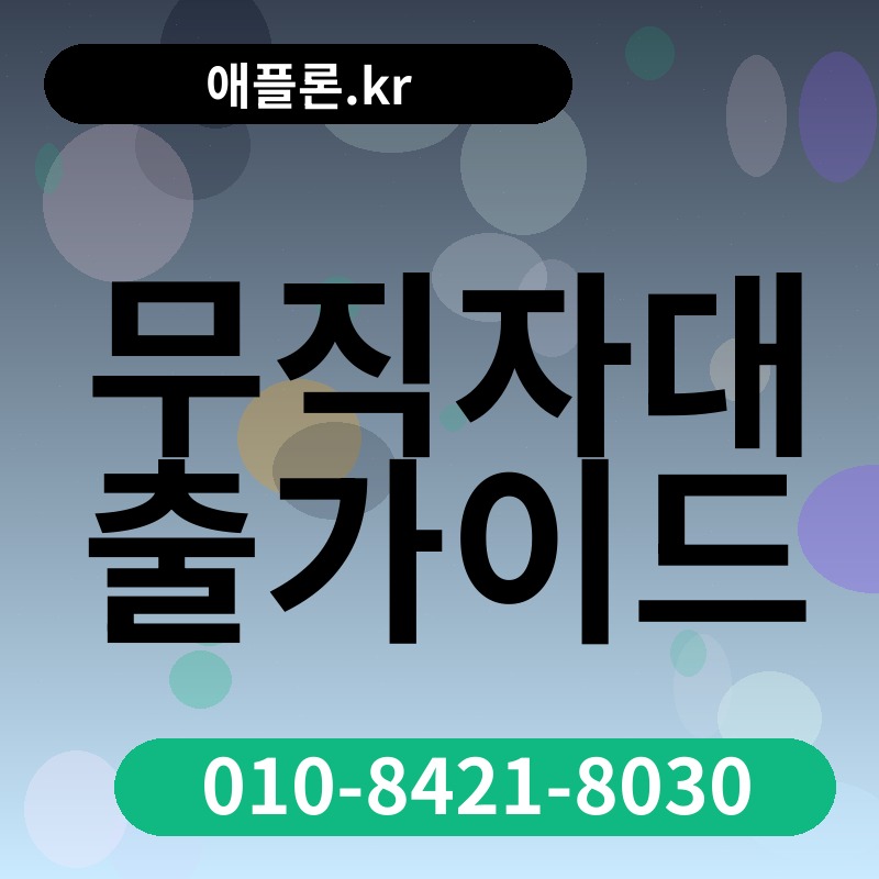 무직자대출가이드 | 애플론.kr | 010-8421-8030