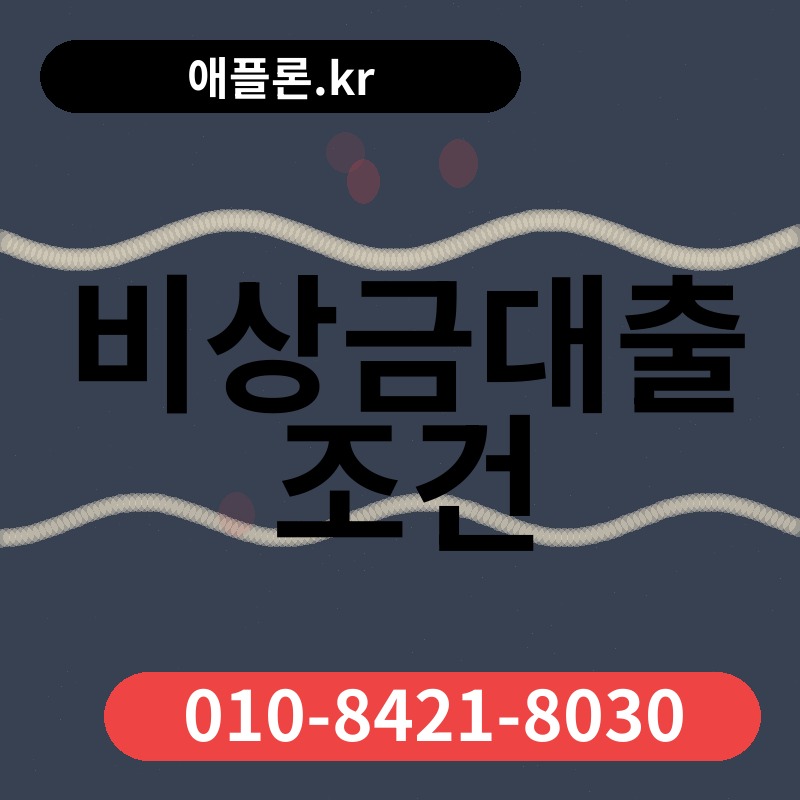 비상금대출 조건 | 애플론.kr | 010-8421-8030