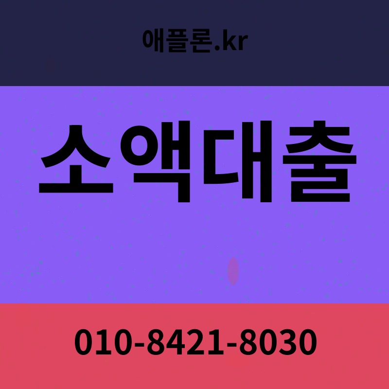 소액대출 | 애플론.kr | 010-8421-8030