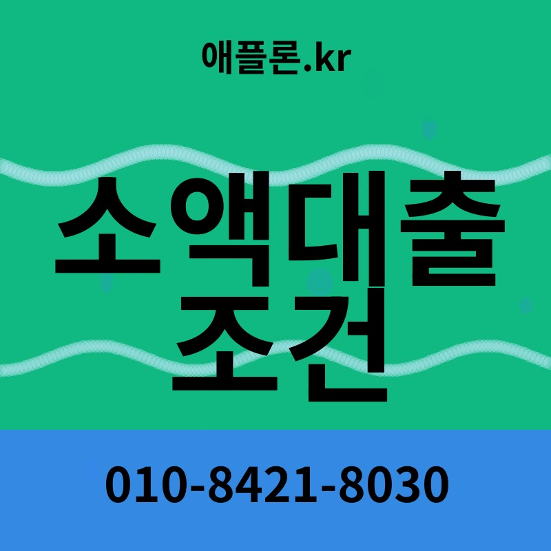 소액대출 조건 | 애플론.kr | 010-8421-8030